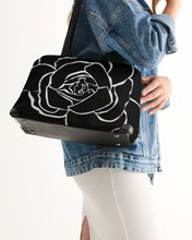 將圖片載入圖庫檢視器 Dwayne Elliot Collection Black Rose Shoulder Bag - Dwayne Elliott Collection