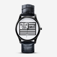 將圖片載入圖庫檢視器 Dwayne Elliott Collection Classic Flag Fashion Unisex Black Quartz Watch - Dwayne Elliott Collection