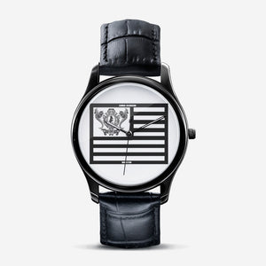 Dwayne Elliott Collection Classic Flag Fashion Unisex Black Quartz Watch - Dwayne Elliott Collection