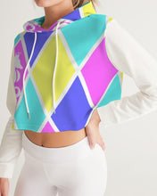 Load image into Gallery viewer, Dwayne Elliott Collection Cotton Candy Women&#39;s Cropped Hoodie - Dwayne Elliott Collection