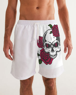 Dwayne Elliott Collection Skull Rose Men's Swim Trunk - Dwayne Elliott Collection