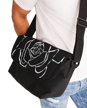 Load image into Gallery viewer, Dwayne Elliot Collection Black Rose Messenger Bag - Dwayne Elliott Collection