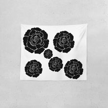 Cargar imagen en el visor de la galería, Dwayne Elliot Collection Black Rose Tapestry 60&quot;x51&quot; - Dwayne Elliott Collection