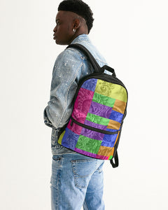 Skull Bow Small Canvas Backpack - Dwayne Elliott Collection