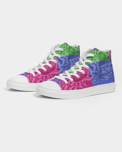 Load image into Gallery viewer, Skull Bow Men&#39;s Hightop Canvas Shoe - Dwayne Elliott Collection