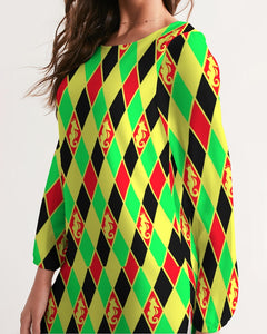 Dwayne Elliott Colection RBG Women's Long Sleeve Chiffon Dress - Dwayne Elliott Collection
