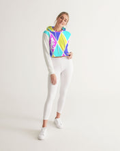 Load image into Gallery viewer, Dwayne Elliott Collection Cotton Candy Women&#39;s Cropped Hoodie - Dwayne Elliott Collection