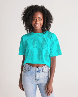 Dwayne Elliott Collection Women's Lounge Cropped Tee - Dwayne Elliott Collection