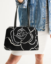 Laden Sie das Bild in den Galerie-Viewer, Dwayne Elliot Collection Black Rose Shoulder Bag - Dwayne Elliott Collection