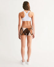 Cargar imagen en el visor de la galería, Dwayne Elliott Collection  Women&#39;s Mid-Rise Yoga Shorts - Dwayne Elliott Collection