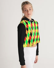 Load image into Gallery viewer, Dwayne Elliott Collection Argyle Cropped Hoodie - Dwayne Elliott Collection