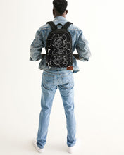Cargar imagen en el visor de la galería, Dwayne Elliot Collection Black Rose Small Canvas Backpack - Dwayne Elliott Collection