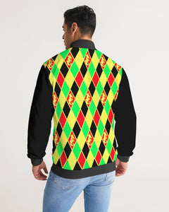 Dwayne Elliott Colection RBG Men's Stripe-Sleeve Track Jacket - Dwayne Elliott Collection