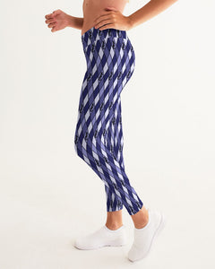 Dwayne Elliott Collection Blue Argyle Women's Yoga Pant - Dwayne Elliott Collection
