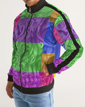 Load image into Gallery viewer, Skull Bow Men&#39;s Stripe-Sleeve Track Jacket