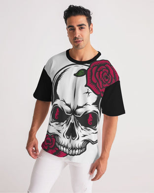 Dwayne Elliott Collection Skull Rose Men's Premium Heavyweight Tee - Dwayne Elliott Collection