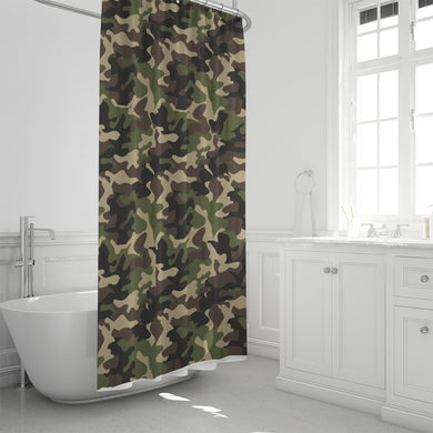 Dwayne Elliott Collection Camo Shower Curtain 72