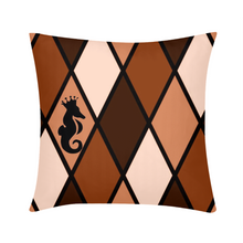 Load image into Gallery viewer, Dwayne Elliott Collection Brown Throw Pillow Case 18&quot;x18&quot; - Dwayne Elliott Collection