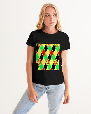 Dwayne Elliott Colection Women's Argyle Graphic Tee - Dwayne Elliott Collection