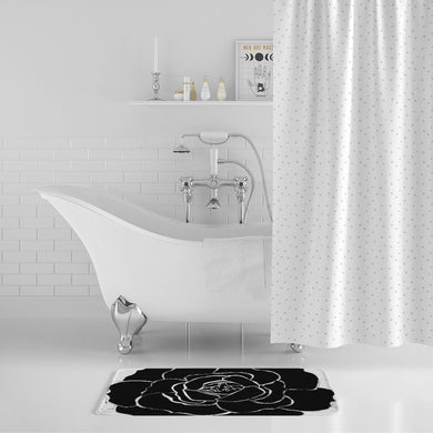 Dwayne Elliot Collection Black Rose Bath Mat - Dwayne Elliott Collection