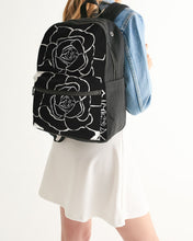 Load image into Gallery viewer, Dwayne Elliot Collection Black Rose Small Canvas Backpack - Dwayne Elliott Collection