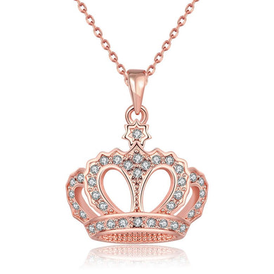 Swarovski Elements Crown Pendant Necklace - Dwayne Elliott Collection