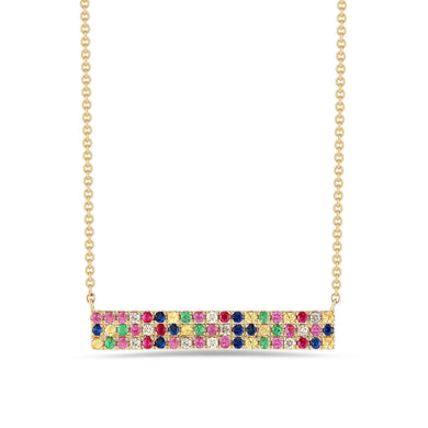 Rainbow Swarovski Elements Pendant Necklaces in 14K Gold (Multiple Options) - Dwayne Elliott Collection