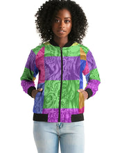 Load image into Gallery viewer, Skull Bow Women&#39;s Bomber Jacket