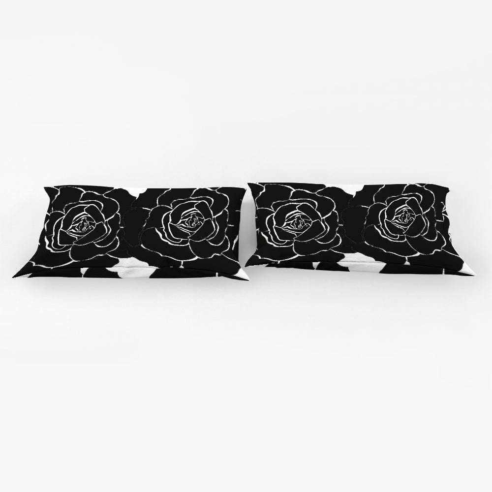 Dwayne Elliot Collection Black Rose King Pillow Case - Dwayne Elliott Collection
