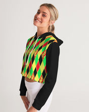 Load image into Gallery viewer, Dwayne Elliott Collection Argyle Cropped Hoodie - Dwayne Elliott Collection