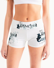 Load image into Gallery viewer, Dwayne Elliott Collection Paisley design Women&#39;s Mid-Rise Yoga Shorts - Dwayne Elliott Collection