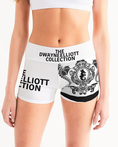 DwayneElliottCollectionTag Women's Mid-Rise Yoga Shorts - Dwayne Elliott Collection
