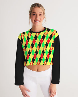 Dwayne Elliott Collection Argyle Cropped Sweatshirt - Dwayne Elliott Collection