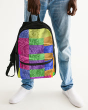 Load image into Gallery viewer, Skull Bow Small Canvas Backpack - Dwayne Elliott Collection