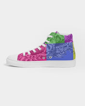 Load image into Gallery viewer, Skull Bow Men&#39;s Hightop Canvas Shoe - Dwayne Elliott Collection