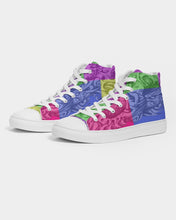 Load image into Gallery viewer, Skull Bow Women&#39;s Hightop Canvas Shoe - Dwayne Elliott Collection