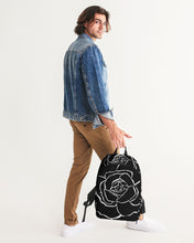 Laden Sie das Bild in den Galerie-Viewer, Dwayne Elliot Collection Black Rose Large Backpack - Dwayne Elliott Collection