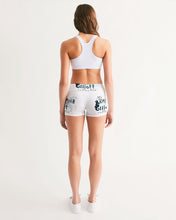 Cargar imagen en el visor de la galería, Dwayne Elliott Collection Paisley design Women&#39;s Mid-Rise Yoga Shorts - Dwayne Elliott Collection