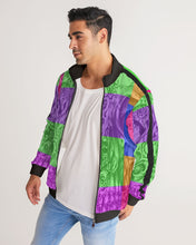 Load image into Gallery viewer, Skull Bow Men&#39;s Stripe-Sleeve Track Jacket