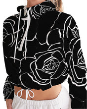 Cargar imagen en el visor de la galería, Dwayne Elliott Collection Black Rose Cropped Windbreaker - Dwayne Elliott Collection