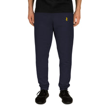 Load image into Gallery viewer, Dwayne Elliott Collection Unisex Joggers - Yellow Embroidered Seahorse Logo - Dwayne Elliott Collection
