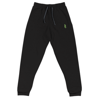 Dwayne Elliott Collection Unisex Joggers - Kiwi Green Embroidered Seahorse Logo - Dwayne Elliott Collection