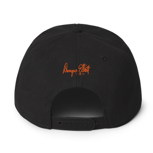 Dwayne Elliott Collection Snapback Hat - Orange Seahorse Logo - Dwayne Elliott Collection