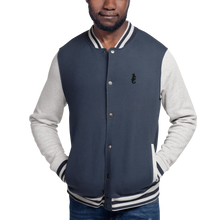 Load image into Gallery viewer, Dwayne Elliott Collection Embroidered Champion Bomber Jacket - Black Logo - Dwayne Elliott Collection
