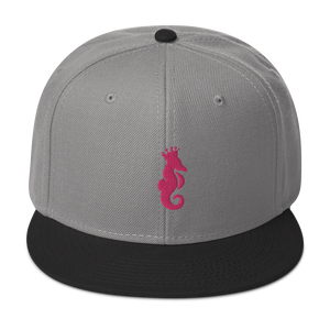 Dwayne Elliott Collection Snapback Hat - Flamingo Seahorse Logo - Dwayne Elliott Collection